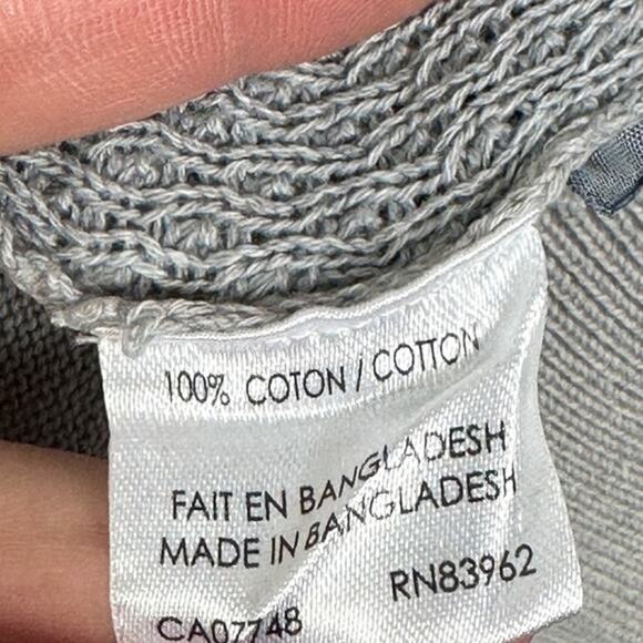 Soul of London Grey Cable Knit Crew Neck Pullover Sweater XL Waffle Mens (b19) - Picture 2 of 7